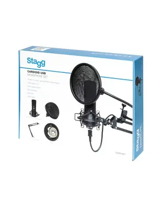 STAGG SUM45 USB Condenser Microfoon Set bij Huigens Music