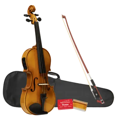 Stagg VB-4/4 ELEC viool starterset 4/4 semi-akoestisch bij Music All In