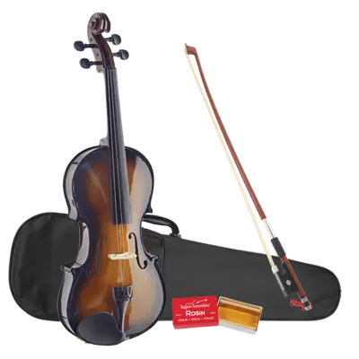 Stagg VN4/4-SB viool starterset Sunburst bij Music All In