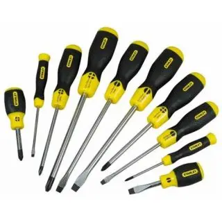 Stanley - 10-Delige Cushiongrip Schroevendraaierset bij Toolspot