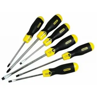 Stanley - 6-Delige Cushiongrip Schroevendraaierset bij Toolspot