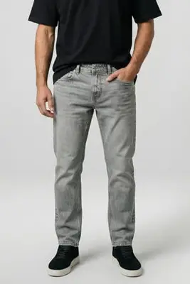 STAPLER regular fit jeans - grijs used bij Wehkamp