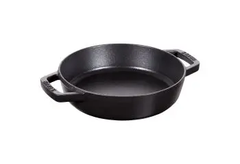 STAUB PAELLAPAN 20 CM - GIETIJZER ZWART bij Kookshop de Pepermolen