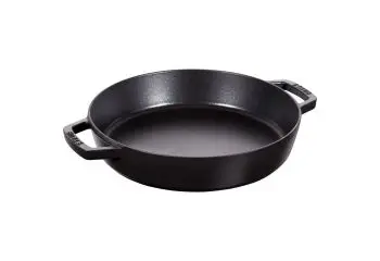 STAUB PAELLAPAN 26 CM - GIETIJZER ZWART bij Kookshop de Pepermolen