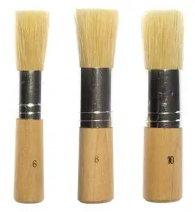 Stencil tamponeer penselen 3 stuks bij Hobbyshop-online