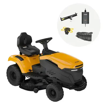 STIGA Tornado 398e accu zitmaaier - Zonder accu bij Detuinmachineshop