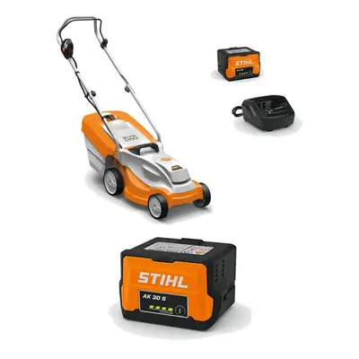 STIHL RMA 235.1 Accu Grasmaaier set met 2 accu's en lader (AK 20 + AL 101 + AK 30 S) bij Keizers.nu