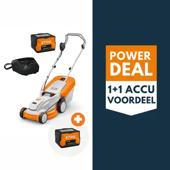 STIHL RMA 235 accu grasmaaier actieset met 2x AK 20 accu en 1x AL 101 lader bij Detuinmachineshop