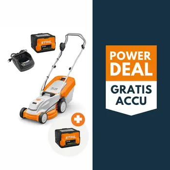 STIHL RMA 235 accu grasmaaier actieset met 2x AK 20 accu en 1x AL 101 lader bij Detuinmachineshop
