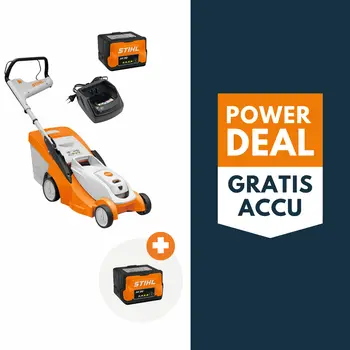 STIHL RMA 239 C accu grasmaaier actieset met 2x AK 20 accu en 1x AL 101 lader bij Detuinmachineshop