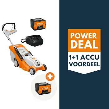 STIHL RMA 239 C accu grasmaaier actieset met 2x AK 20 accu en 1x AL 101 lader bij Detuinmachineshop