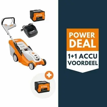 STIHL RMA 239 C accu grasmaaier actieset met 2x AK 20 accu en 1x AL 101 lader bij Detuinmachineshop