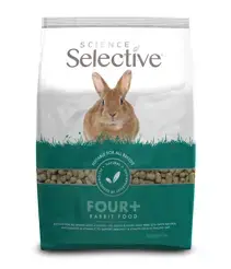 Supreme science selective rabbit four+ konijnenvoer 1.5 kg bij Petfooddiscount
