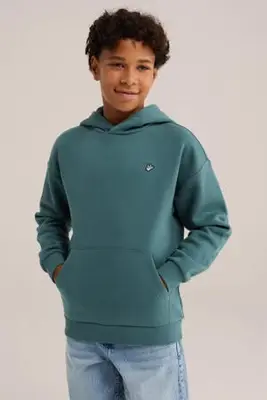 sweat hoodie - groen bij Wehkamp