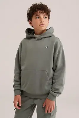 sweat hoodie - khaki bij Wehkamp