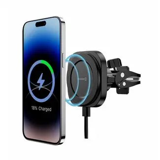 Swissten Magsafe Telefoonhouder Ventilatierooster - 15W bij Oplaadkabelshop.nl