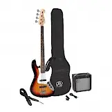 SX - SB 1 SK 3 Tone Sunburst - Elektrisch Basgitaar Pakket bij Meibergen (Almelo)