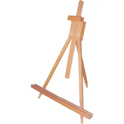 Tafel schildersezel iepenhout H:79cm bij Creaknutselen