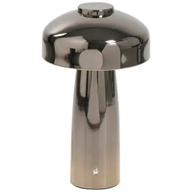 Tafellamp Tinn antraciet USB - 25,5x15x15 cm bij Leen Bakker