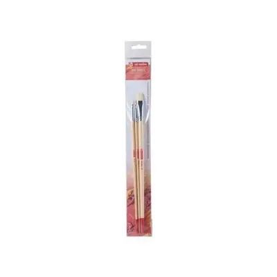 Talens Art Creation Penselen set varkenshaar 3 plat bij Art en Hobby
