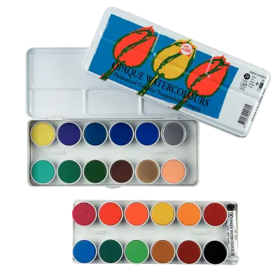 Talens Dekkende Aquarelverf set 30MP24 bij Verfze