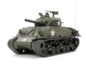 Tamiya RC Tank 1/16 M4 Sherman 105mm Howitzer (Toemen Tamiya deal) bij Toemen Modelsport