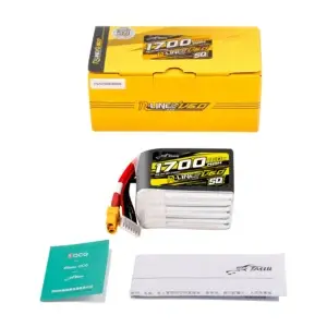 Tattu R-Line V6.0 1700mAh 22.2V 160C 6S LiPo Accu XT60 Stekker (SQ) bij Toemen Modelsport