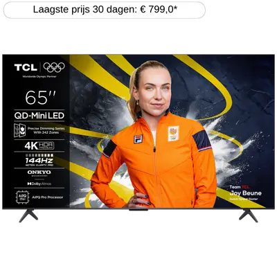 TCL 65C6K - Ultra HD 4K - Mini-led-tv - 65 inch - 2025 bij MediaMarkt