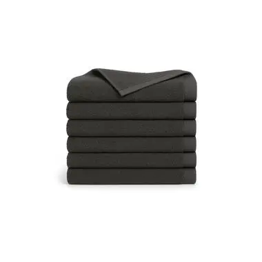 Ten Cate Handdoeken set - Badhanddoeken - 50 x 100 cm - 6 stuks - Antraciet bij Leen Bakker