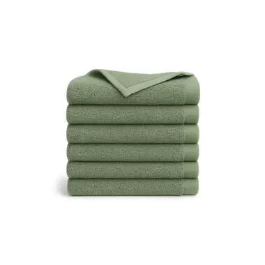 Ten Cate Handdoeken set - Badhanddoeken - 50 x 100 cm - 6 stuks - Seagrass Groen bij Leen Bakker