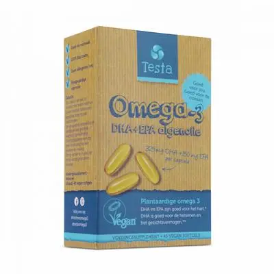 Testa Omega 3 Algenolie 300Mg Dha + 150Mg Epa Vegan bij Vitatheek