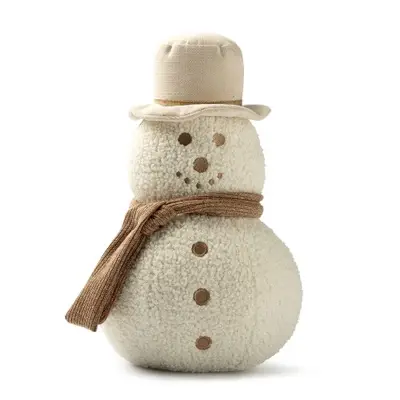 Textino sierkussen Snowman 37x21,5x21cm snow white bij Textielhuis