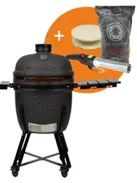 The Columbus Pro Line Large Urban Grey Kamado Compleet incl. Startset bij Amagard
