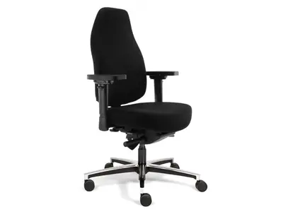 Therapod X Mirage zwart (N)EN1335 bureaustoel bij Ergonomiewebshop.nl