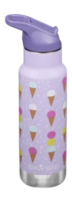 Thermosfles Klean Kanteen Kids Classic Narrow 355ml Flip Seal Sport Cap Ice Cream bij Outdoorsupply