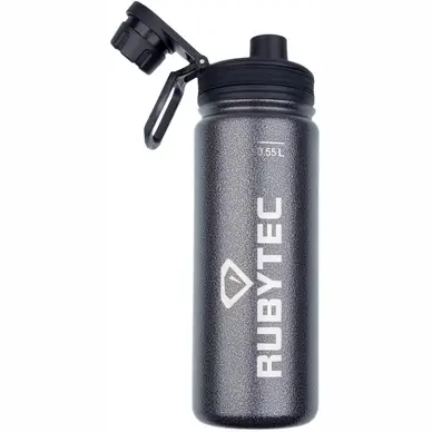 Thermosfles Rubytec Shira Vacuum Cool Hammertone Graphite 0,55L bij Outdoorsupply