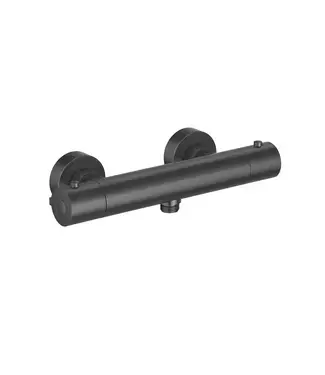 Thermostaatkraan Douche Gunmetal (PVD) - Dutchline S-Line Douchemengkraan 15-HOH bij Sani4Comfort
