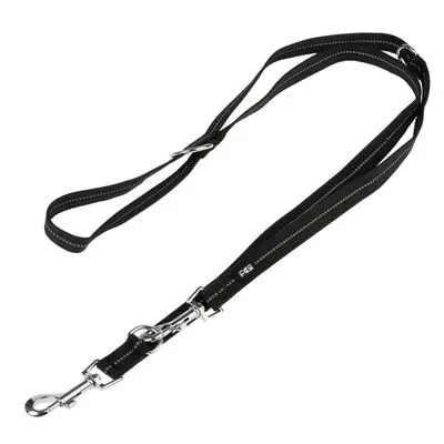TIAKI Hondenriem Reflective Rubber, zwart 200 cm lang, 20 mm breed bij Zooplus