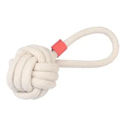 TIAKI Hondenspeelgoed Touwbal met Handvat L 23 x Ø 8,3 cm bij Bitiba