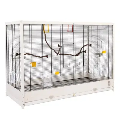 TIAKI Houten Vogelkooi Robin XXL L 113,4 x B 53 x H 81,7 cm bij Bitiba