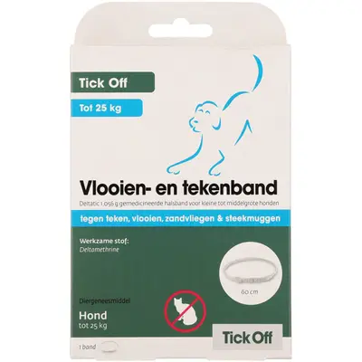 Tick off - Anti Vlooien en Tekenband Hond - M/L bij Welkoop