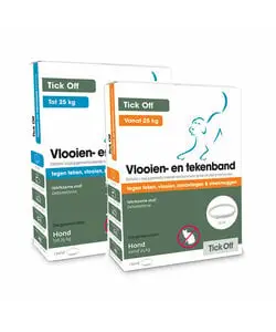 Tick Off vlooien- en tekenband voor honden bij Ecodiervoeding