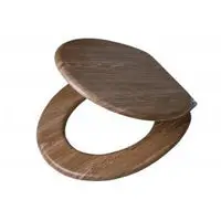 Tiger Steigerhout WC-bril hout, metaal houtlook met softclose bij Hubo