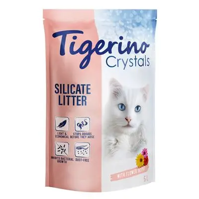 Tigerino Crystals Flower-Power Kattenbakvulling 5 l bij Zooplus