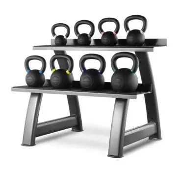 Titanium Strength Kettlebells - Kettlebell Set 4-24KG + Rack SK24 bij Titanium Strength
