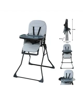 Titaniumbaby Kinderstoel Bistro Glacier Grey bij Babyplanet
