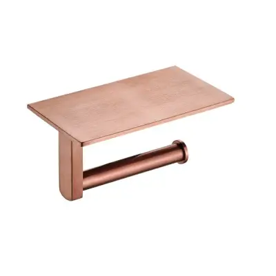Toiletrolhouder 18 cm copper bij Voordelig Design Sanitair
