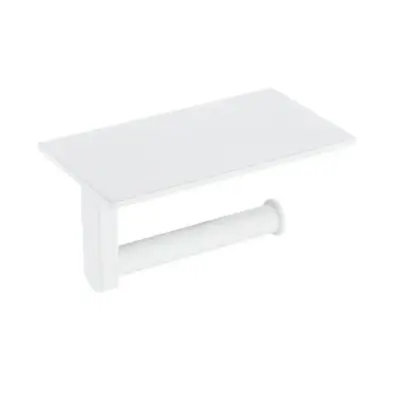 Toiletrolhouder 18 cm mat wit bij Voordelig Design Sanitair