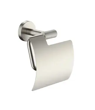 Toiletrolhouder met klep Grip Geborsteld Staal bij Sani4Comfort