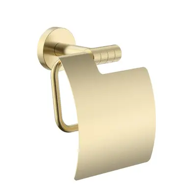 Toiletrolhouder SaniSupreme Linea Geborsteld Goud 16 X 11,7cm bij SaniSupreme
